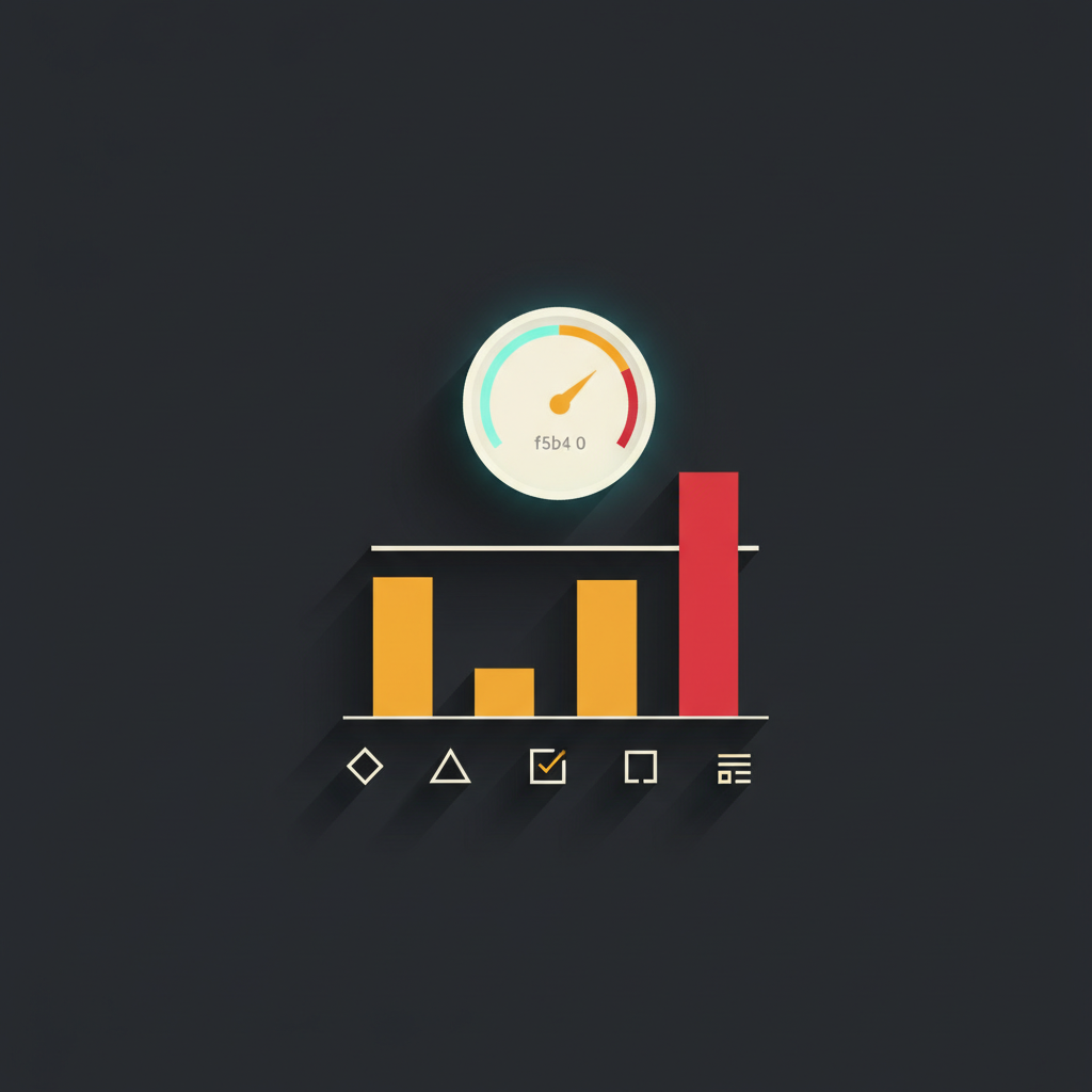 A dashboard mockup showing mean absolute error in beats per minute broken down by lighting condition, with one bar in red exceeding its target.
